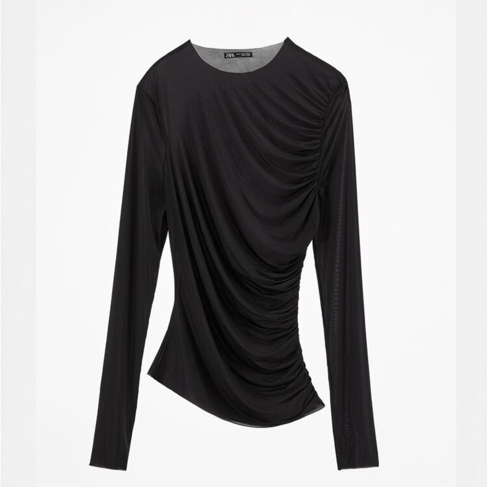 NWT - Zara Draped Tshirt